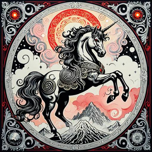 Antigravity Alicorn Tarot Card Illustration