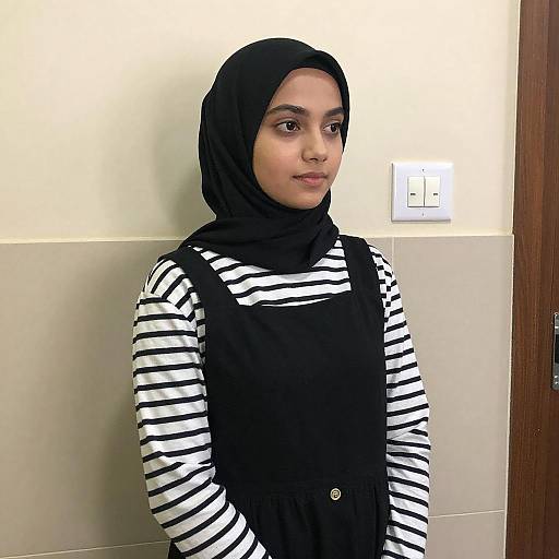 Portrait of Young Woman in Hijab