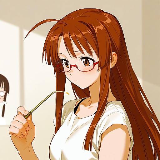 Illustration of Hasegawa chisame, mahou sensei negima! in the style of Chengongzi123