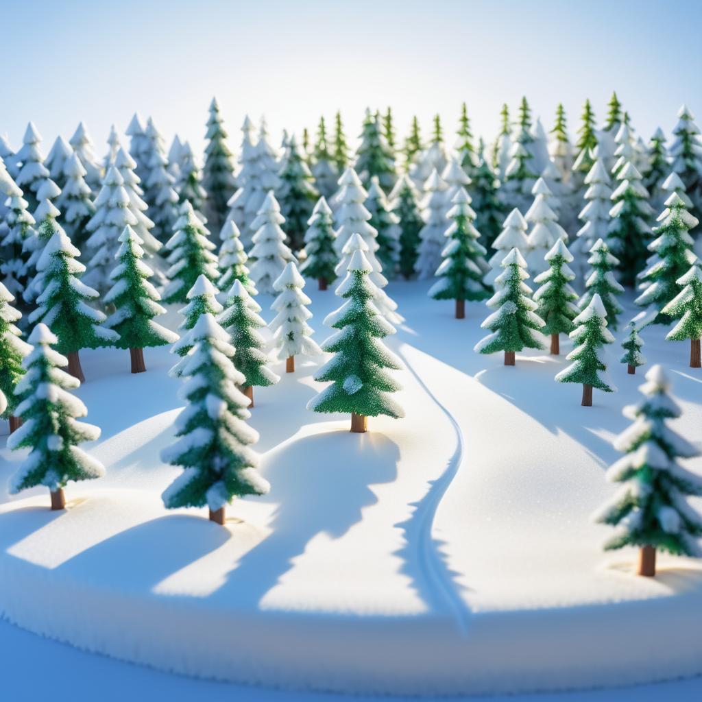 Miniature Winter Forest Animation Set