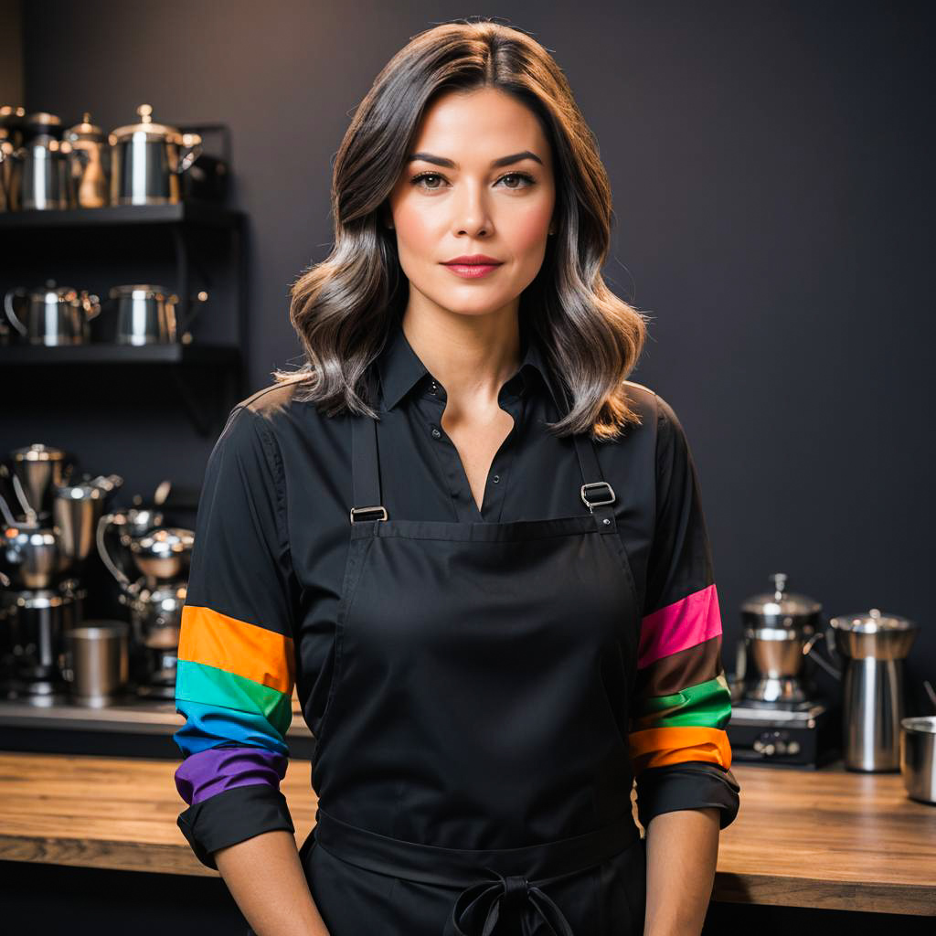 Artistic Barista in Studio Setting