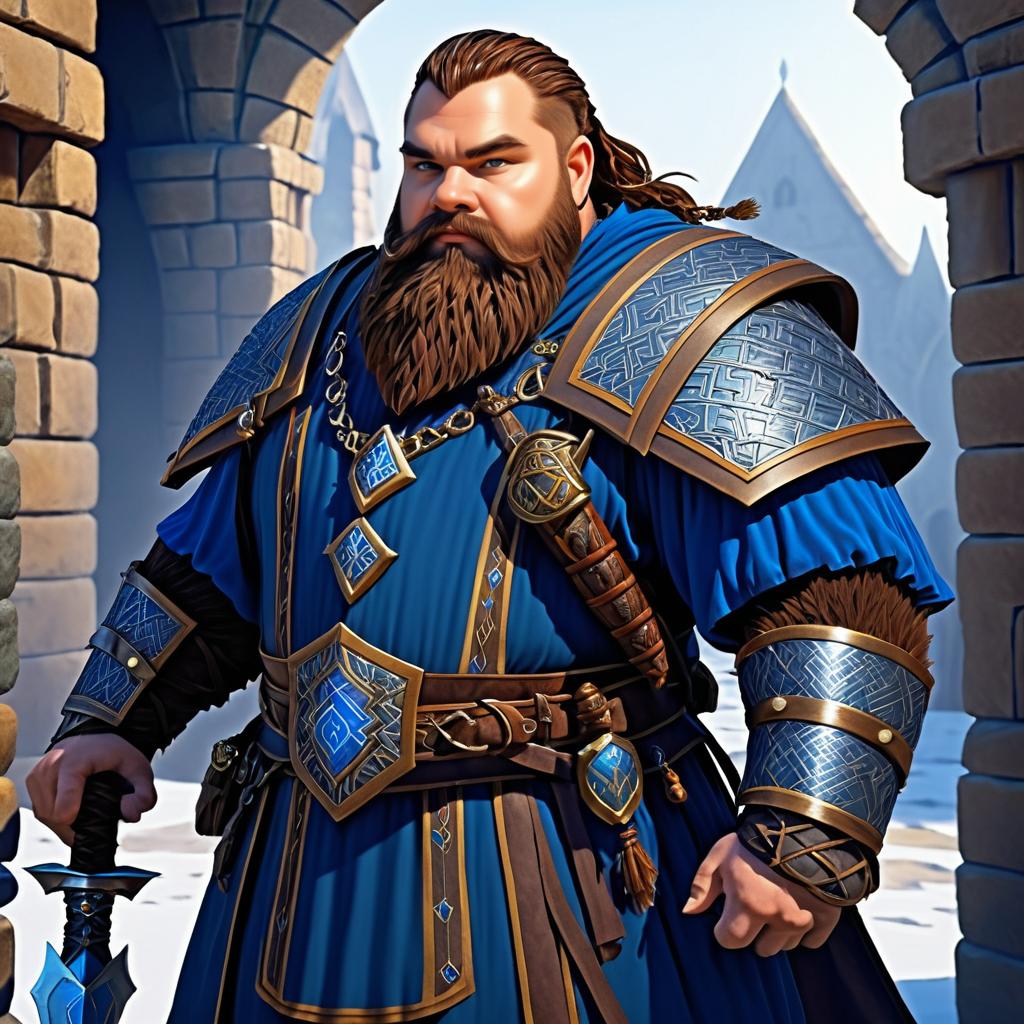 Dwarf Cleric Thrain: Cinematic Concept Art