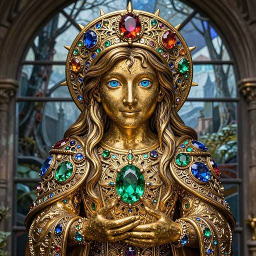 Hobbit Ornament in Gemstone Detail