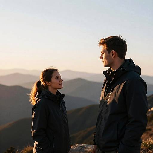 Sunset Overlook: A Couple's Moment