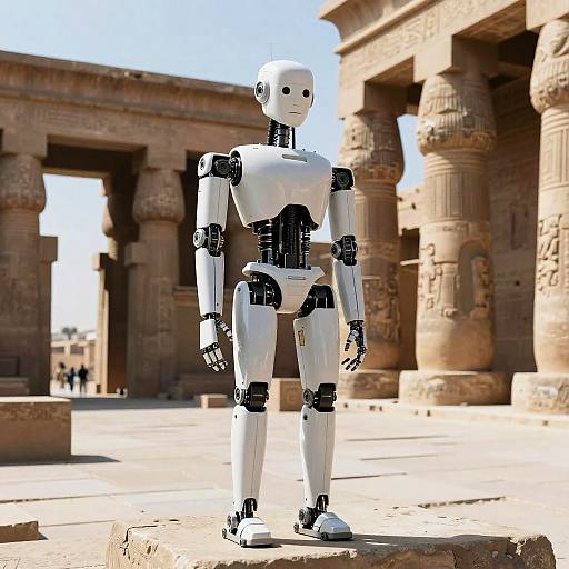 Pensive Robot at Hypostyle Hall