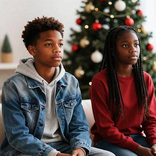 Communal Warmth: Holiday Youth Portrait