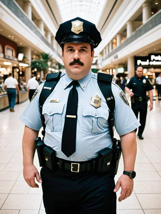 Realistic Paul Blart Mall Cop Cosplay Photo
