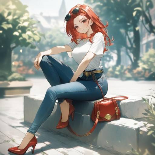 Chic Girl in Chrono Trigger Style