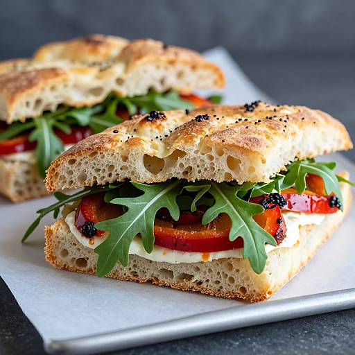 Homemade Focaccia Sandwich Delights