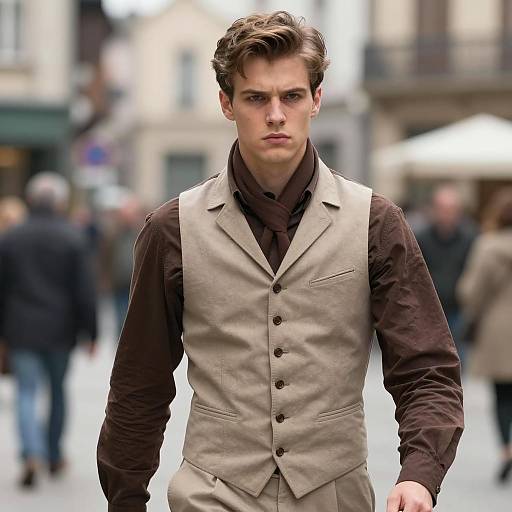 Young Man in 19th Century Urban Fashion