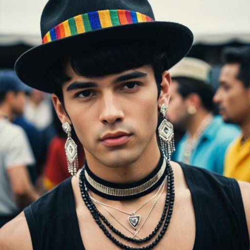 Stylish Male Pride Outfit with Jewelry