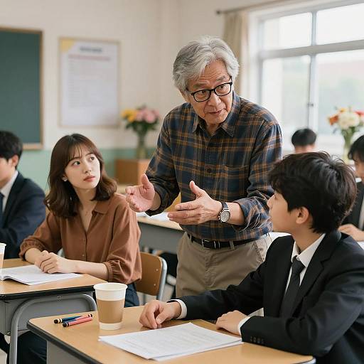 Engaging Classroom Interaction Scene