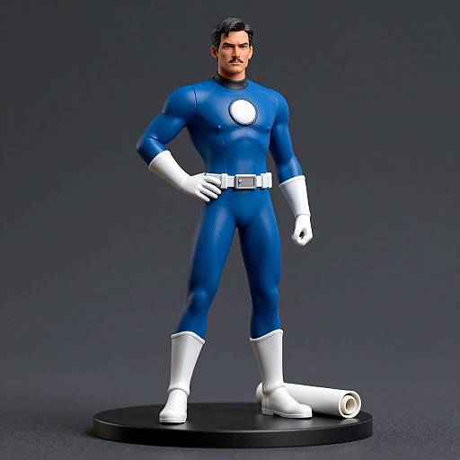 Realistic Male Superhero Statue Design