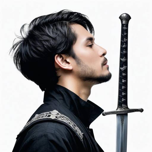 Man in Medieval Attire with Sword