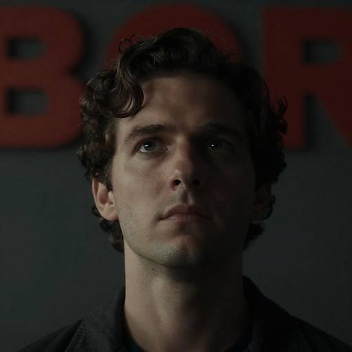 Serious White Man in Low Light Setting