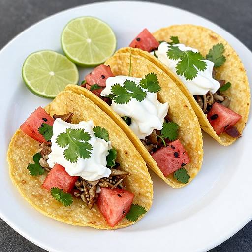 Vibrant Lime and Watermelon Tacos