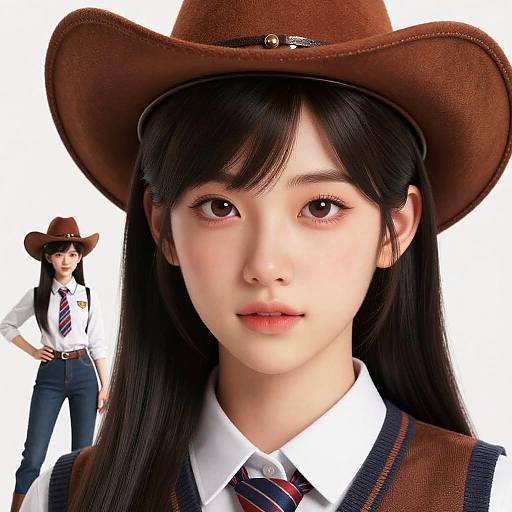 Photorealistic Taeyeon in School Uniform