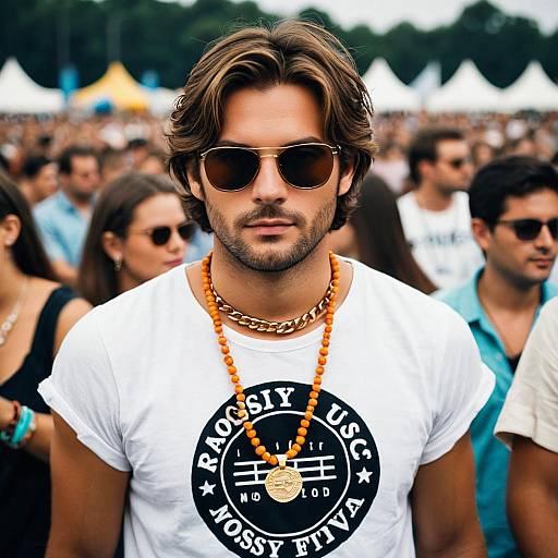 Dapper Music Festival Guy in Costume