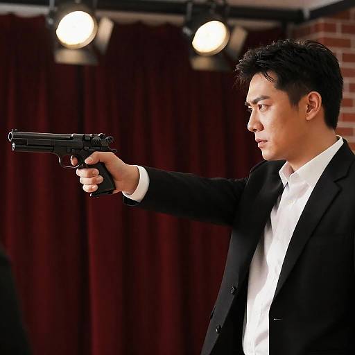 Dramatic Standoff Under Stage Lights