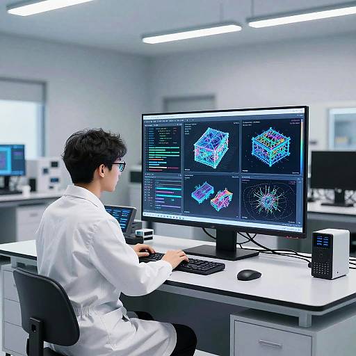 AI Lab Analyzing 3D Embeddings