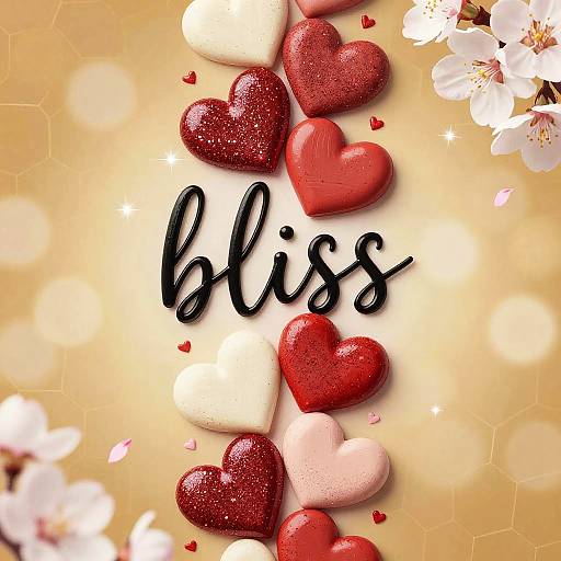 Encaustic Wax Art with Glitter Hearts