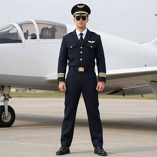 Man in Fighter Plane Costume