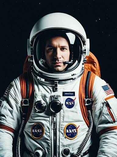 Man in NASA Astronaut Costume