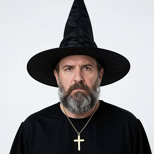 Mysterious Middle-Aged Witch Portrait