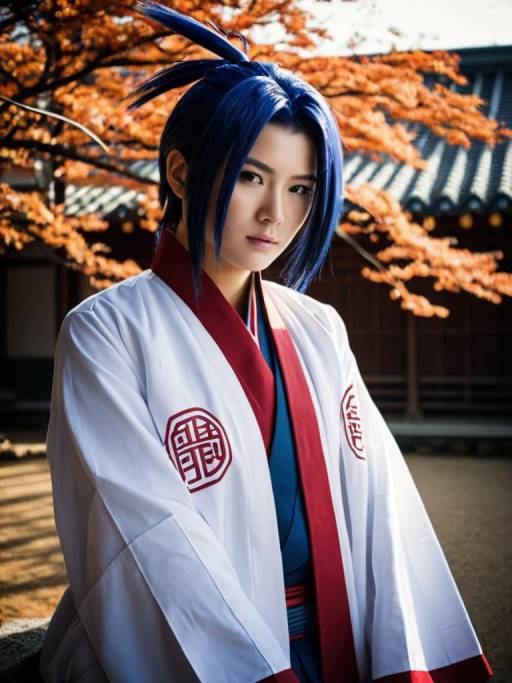 Saiji Rokudou Cosplay in Autumn Setting