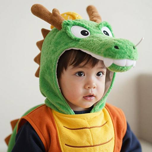 Toddler Goku in Dragon Costume