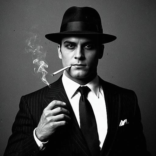 Halloween Gangster in Suit and Tie