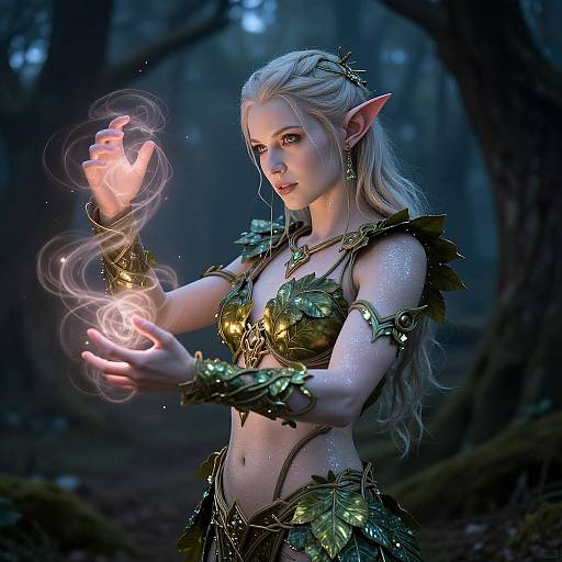 Mystical Eladrin Warrior Portrait