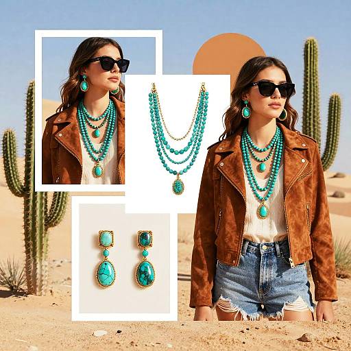 Desert Boho Chic Fashion Moodboard
