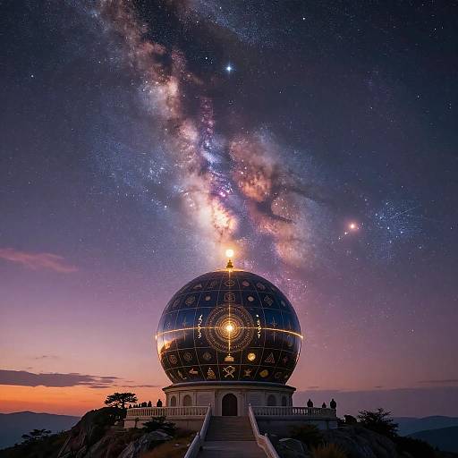 Mystic Astrology Dome at Dusk