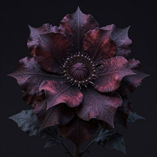 Intricate Gothic Fantasy Flower