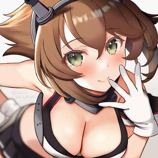 Illustration of Mutsu kai ni (kancolle), kantai collection in the style of Seiru (prairie)
