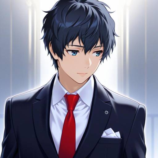 Illustration of Adachi tooru, persona in the style of Aoi kumiko