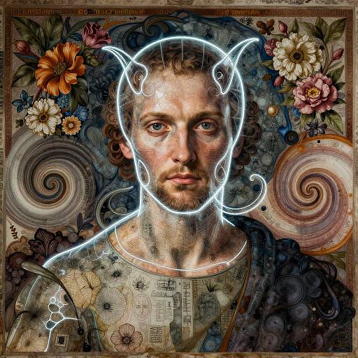 Neon Renaissance Venom Portrait Masterpiece