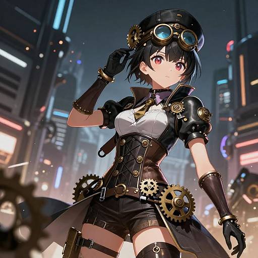 Steampunk Anime Loli Girl