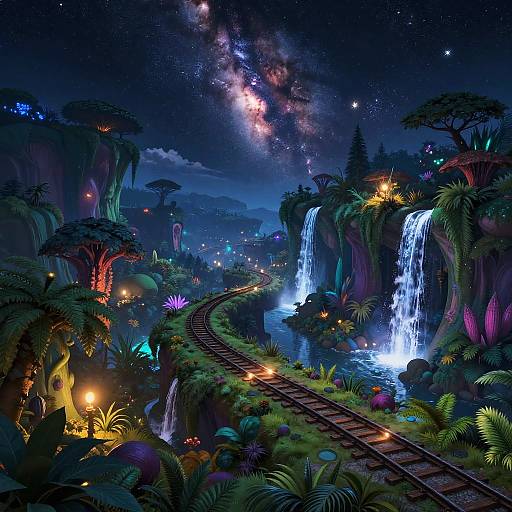 Honkai Star Rail Starry Night Landscape