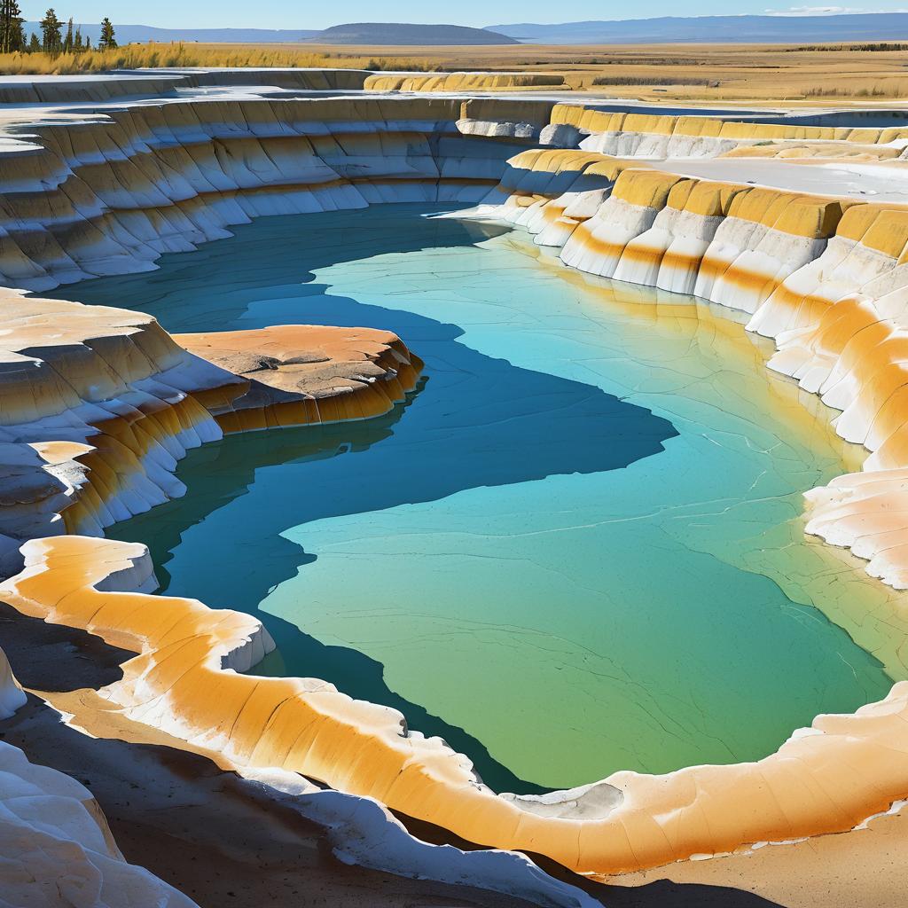 Stunning Geyser Basin Rock Layers