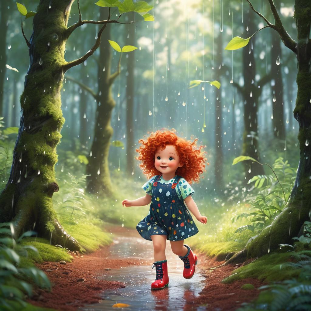 Childlike Innocence in a Magical Forest