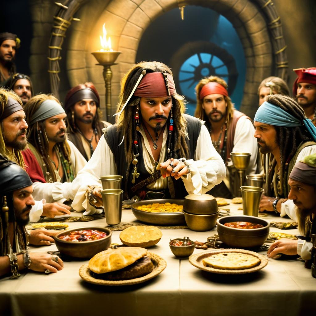 Captain Jack Sparrow's Surreal Last Supper