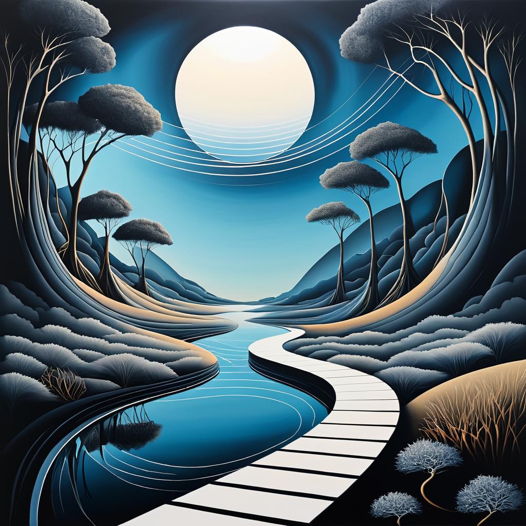 Surreal Journey of the Soul Painting