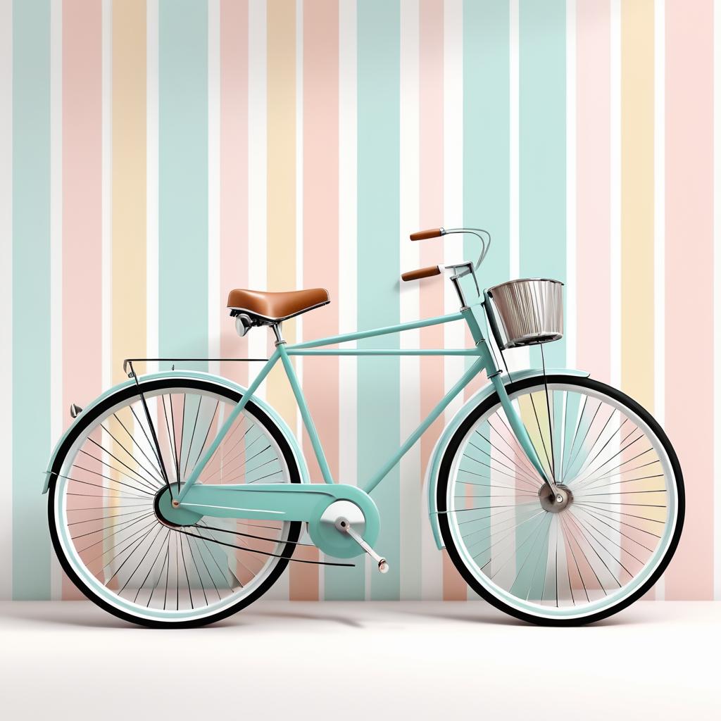 Vintage Bicycle Inspired Digital Art Vibes