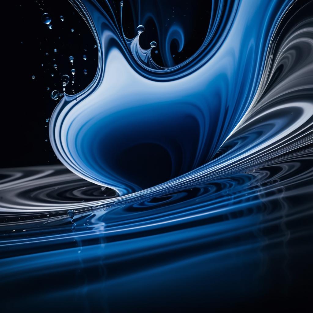 Elegant Ink Swirl in Water