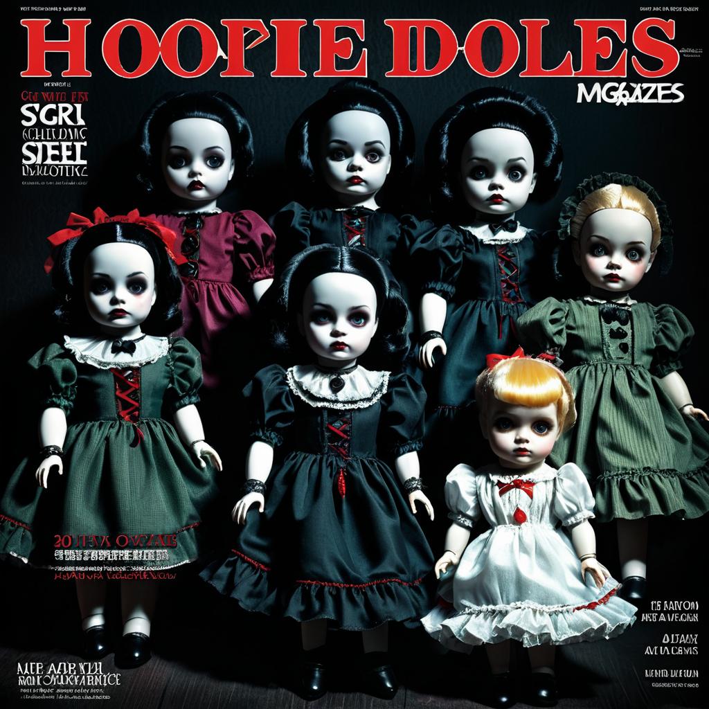 Creepy Dolls: Vintage Horror Magazine Cover