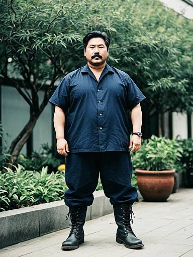 Plus Size Korean Male Costume Outdoors