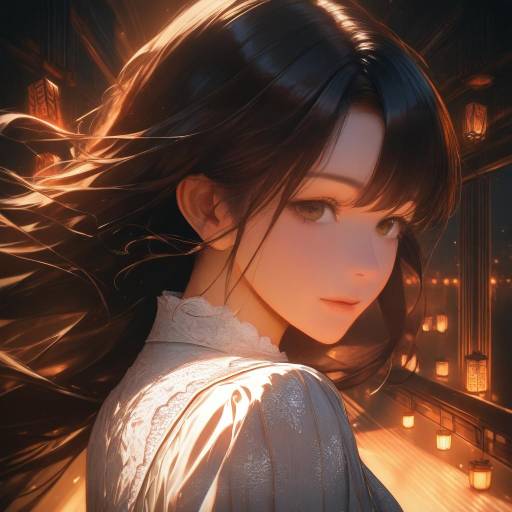 Twilight Anime Portrait of Elegance