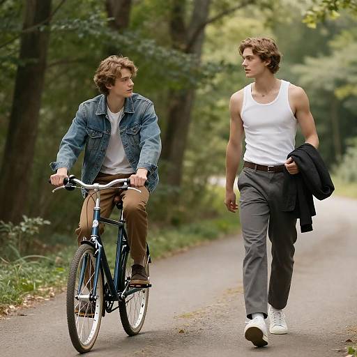 Adventure in the Forest: Two Friends